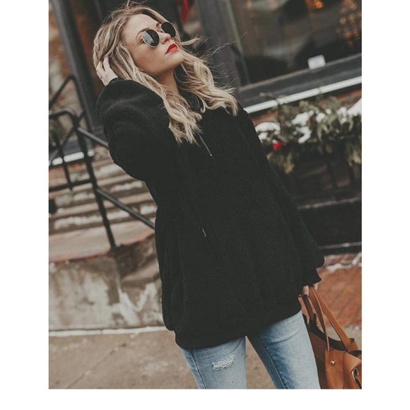 ORABELLA Black Fleece Hoodie - Picture 6 of 7